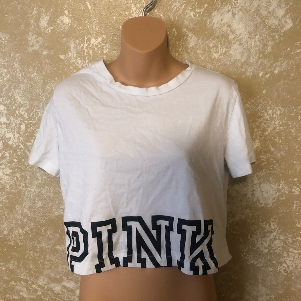 Pink Victoria Secret cropped T-Shirt